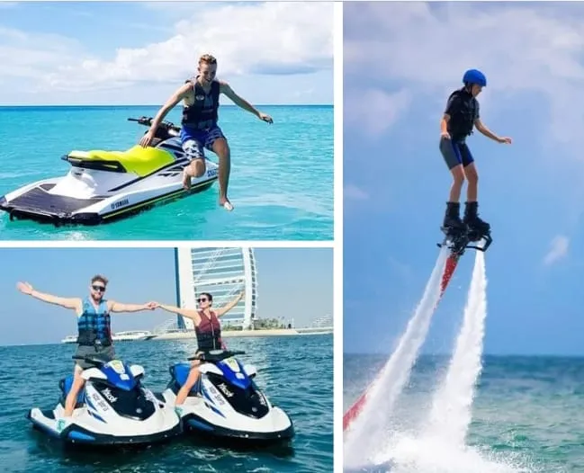 Jet ski Dubai photo stop on the water